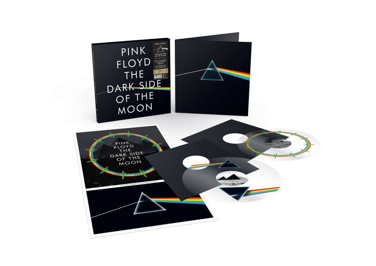 1977 limited Edition Pink Floyd the Dark Side of the Moon , Vinyl, LP,  Album , Stereo, White Vinyl 2 Poster 2 Postcard -  Finland