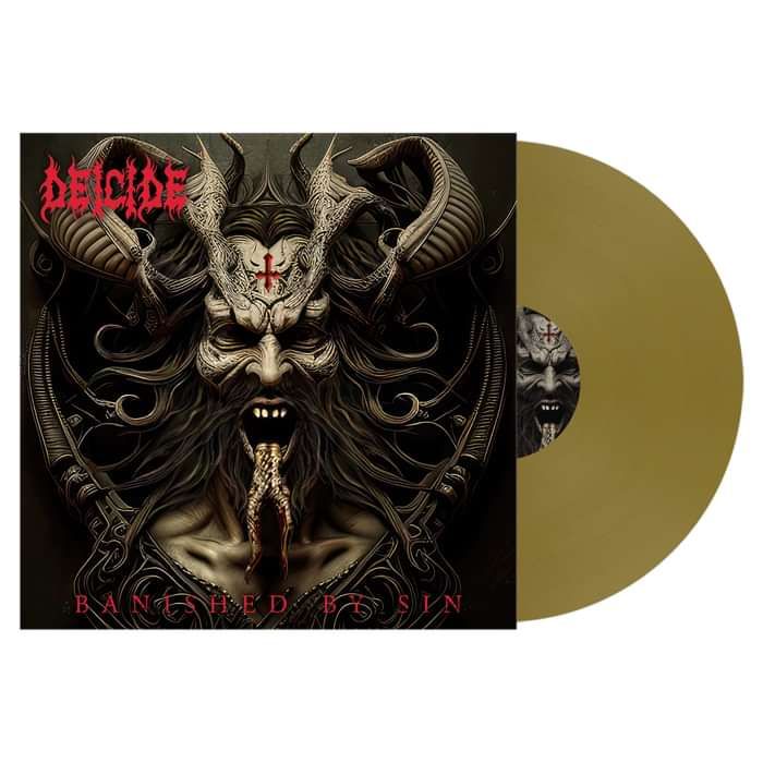 Deicide - 'Banished By Sin' Gold Opaque Vinyl LP