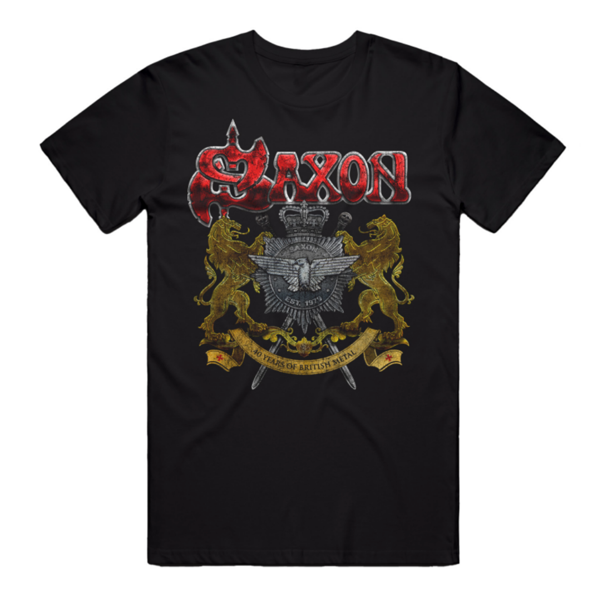 Saxon Lion Shield Tour T-shirt 2022 - Saxon