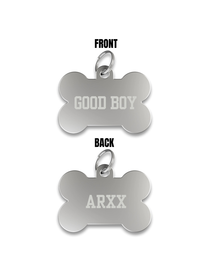 GOOD BOY Sterling Silver Dog Tag