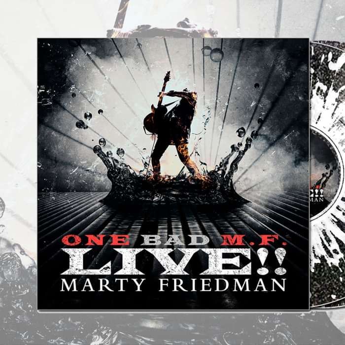 Marty Friedman - ''One Bad M.F. Live!!' Black Sparkle with Clear Splatter 2LP