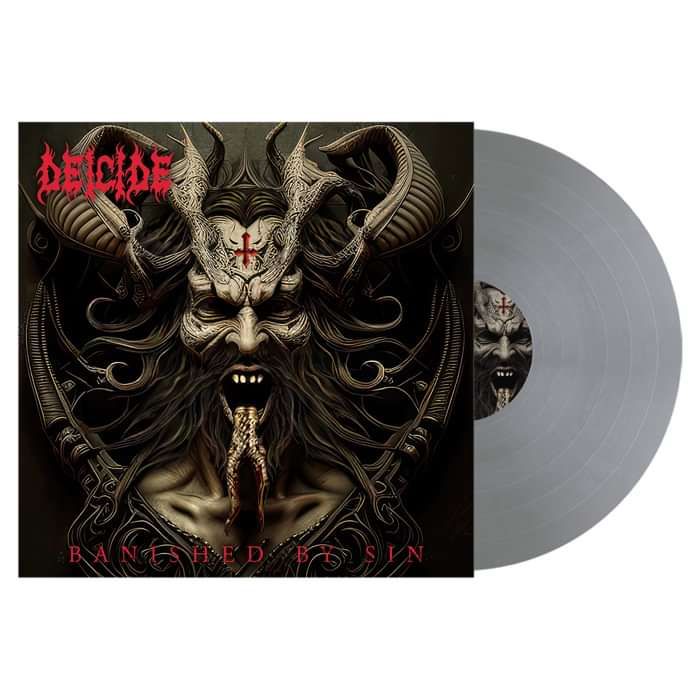 Deicide - 'Banished By Sin' Silver Opaque Vinyl LP
