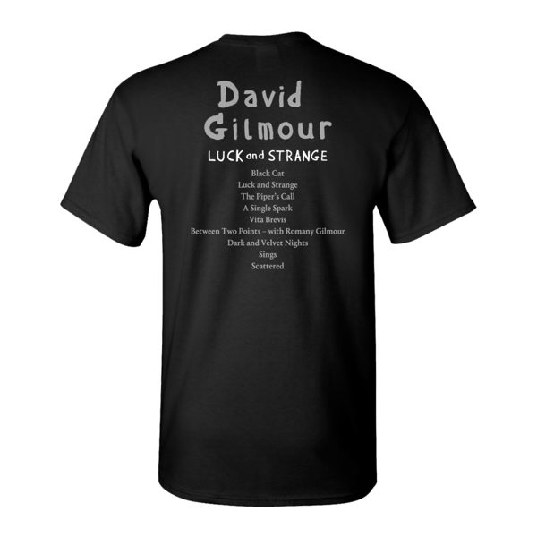 David Gilmour Luck Black T-Shirt